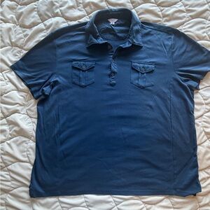 Calvin Klein Navy Polo Shirt with Pockets